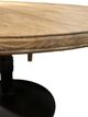 Nest Home Collections Sadie Antique Natural Round Dining Table with Iron Base-3