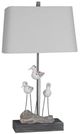 Lamps Per Se Dark Gray/Rusty White Table Lamp-0