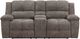 Parker House® Buster Cabot Stone Manual Dual Reclining Loveseat with Console-3