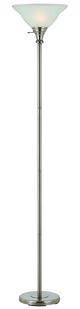 Cal® Lighting & Accessories Brushed Steel Torchiere-0