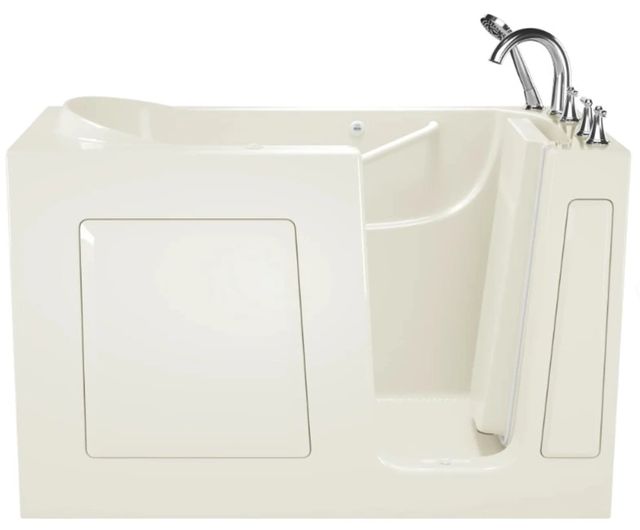 American Standard Gelcoat Linen 30” x 60” Walk-In Bathtub with Combination Air Spa and Whirlpool Massage System - Right Hand Door and Drain-0