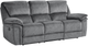 Homelegance® Muirfield Gray Manual Double Reclining Sofa-0