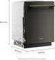 KitchenAid® 24" Black Ore 360° Max Jets™ Third Rack Top Control Built-In Dishwasher with ProDry™ System-3