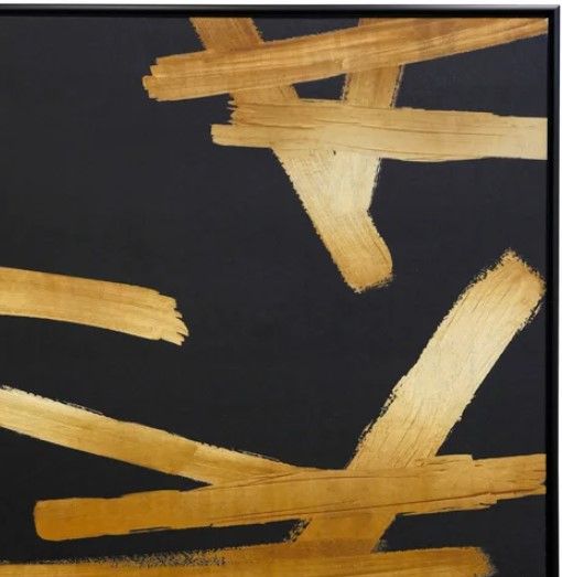 Stylecraft Gold Strokes Wall Art-1
