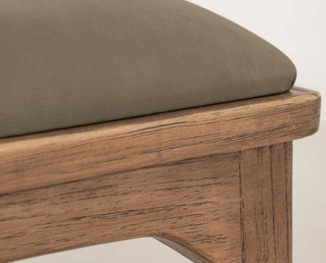 International Furniture Direct Balam Gray/Stained Brown Upholstered Barstool-4