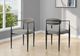 Monarch Specialties Inc. 2-Piece Grey 32" Dining Chair Set with Full Metal Frame-1