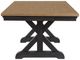 Elements International Montrose Brown/Espresso Dining Table with 20" Leaf-4