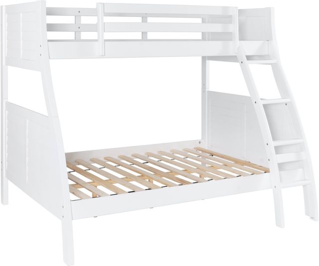 Powell® Easton White Twin/Full Bunk Bed-0