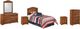 Signature Design by Ashley® Barchan 6-Piece Medium Brown Twin Panel Headboard Bedroom Set-0