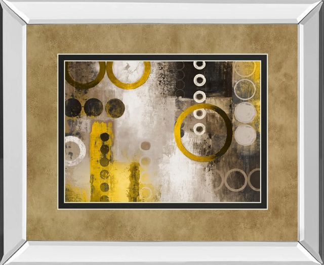 Classy Art Yellow Liberated by Â Michael Marcon Mirror Framed Wall Art-0