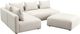 TOV Furniture Hangover 4-Piece Cream Modular Chaise Sectional-4