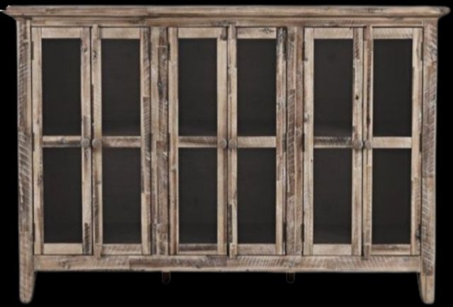 Jofran Inc. Rustic Shores Gray Wash 6-Door Accent Cabinet-1