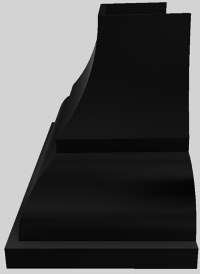 Vent-A-Hood® Designer Series 48" Black Wall Mounted Range Hood-1