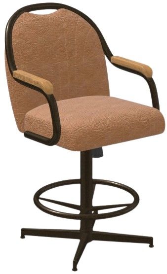Chromcraft Customizable Medina Swivel Tilt Counter Height Dining Stool-3