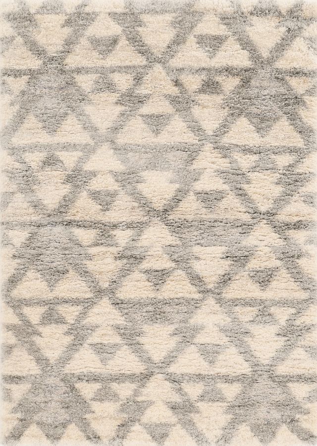 KAS Rugs Merino 6701 Ivory/Grey Southern 5'x8' Area Rug-0