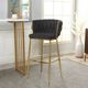 Stylecraft Austin Allen James Brown/Gold 42" Stationary Accent Chair-3