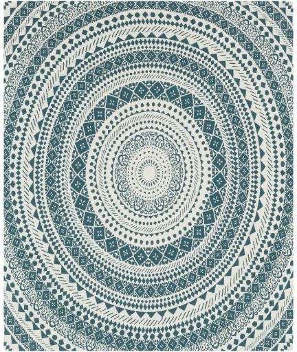 Surya Ekena Teal 50"x60" Throw Blanket-2