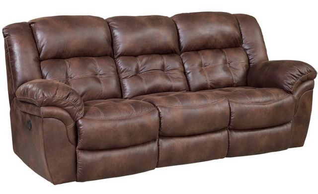 HomeStretch Frontier Brown Double Manual Reclining Sofa