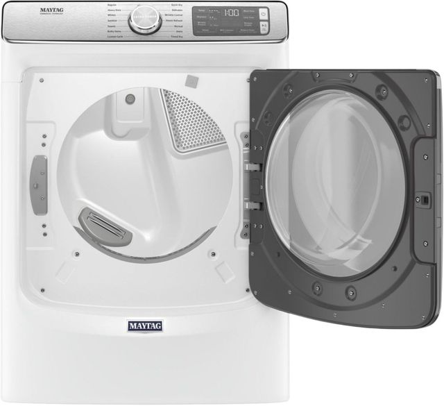 Maytag® 7.3 Cu. Ft. White Front Load Gas Dryer-1