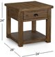 Magnussen Home® Stratton Warm Nutmeg End Table-2