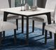Furniture of America® Sabro White Square Dining Table with Black Base-0
