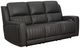 BarcaLounger® Pierce Homerun Dark Gray Leather Power Reclining Sofa-0