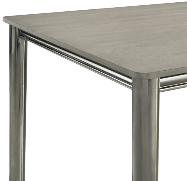 New Classic® Home Furnishings Lennox Gray Dining Table with Silver Base-4