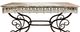 A & B Home Beige/Black Console Table-1