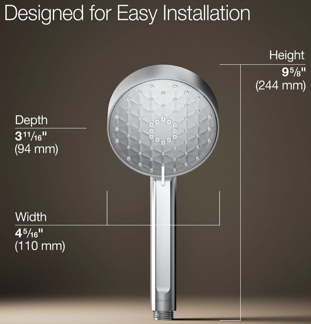 KOHLER® Awaken® G110 Polished Chrome 1.5 GPM 4-Function Handshower-2