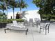 CabanaCoast® Customizable Origin Fabric/Wood Outdoor Padded Resort Balcony Stool-5