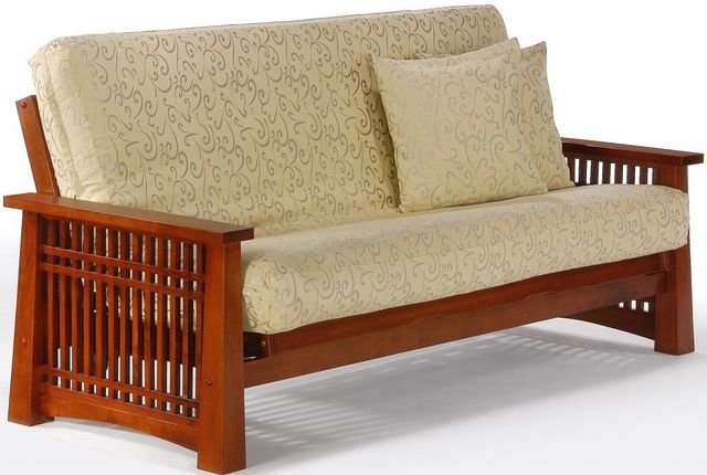 Night & Day Furniture™ Solstice Cherry Full Nesting Futon-0