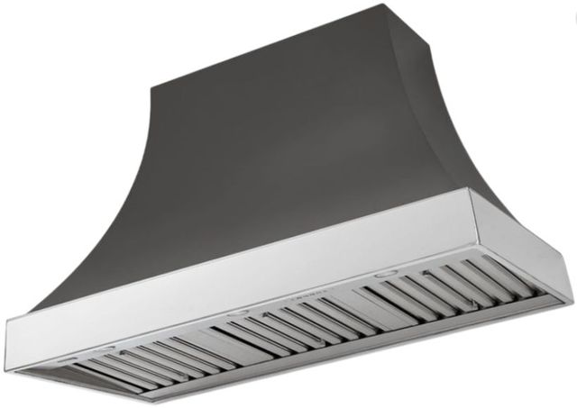 AGA Cascade 48" Slate Wall Mounted Range Hood  with Polished Chrome Trim-0