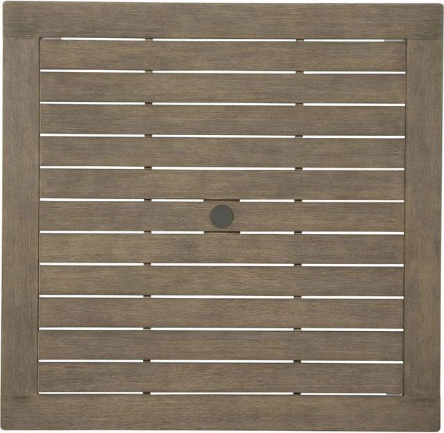 Signature Design by Ashley® Aria Plains Brown Wooden Outdoor Dining Table-3