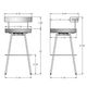 Amisco Customizable Costa Swivel Bar Stool-2