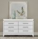 Liberty Furniture Reflections Pearl White/Rhinestone Dresser and Mirror-1