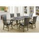 Furniture of America® Melina 2-Piece Gray Arm Chair Set-1