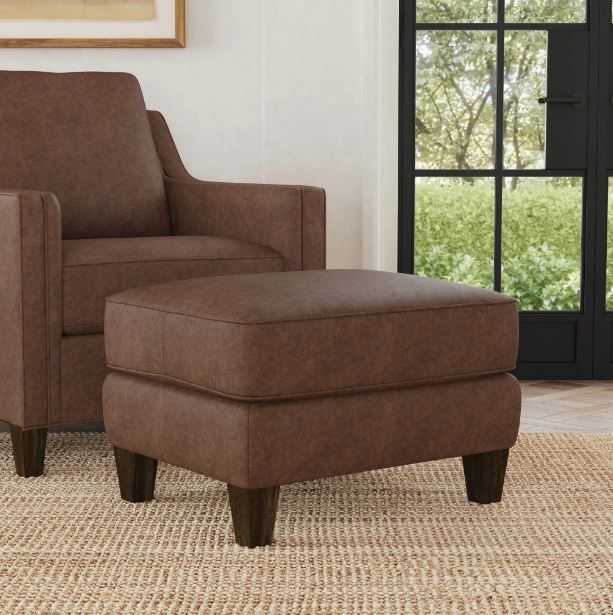 Flexsteel® Customizable Finley Leather Ottoman-1
