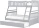 Homelegance® Orion Gray Twin over Full Youth Bunk Bed with Twin Trundle -2