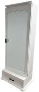Million Dollar Rustic Grand White Vanity Mirror with Sliding Door-0
