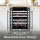 Element® Cellara 24" 4.9 cu. ft. Stainless Steel Dual Zone Wine Cooler-4