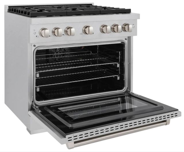 ZLINE 36" Satin Stainless Steel Pro Style Gas Range-3