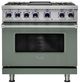 Viking® 7 Series 36" Eucalyptus Pro Style Dual Fuel Range with Griddle-0