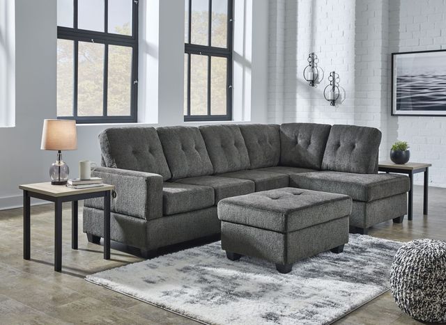 Signature Design by Ashley® Kitler Smoke Storage Ottoman-3