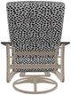Telescope Casual St. Catherine Agra Classic/Desert Aluminum/Fabric Outdoor MGP Cushion Swivel Rocker with Boardwalk Rustic Arms-3