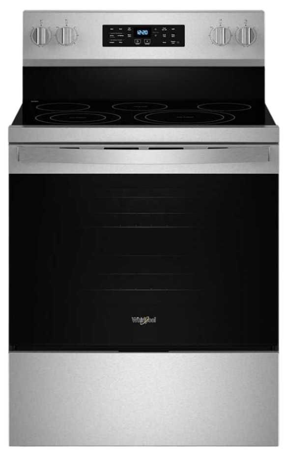 Clearance Whirlpool® 30"  Fingerprint Resistant Stainless Steel Freestanding Electric Range -2