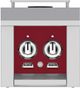 Hestan® AGB Series 12" Burgundy Outdoor Double Side Burner-0