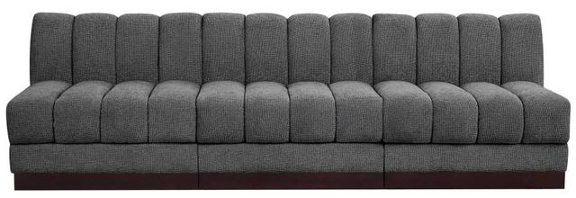 Meridian Furniture Quinn 3-Piece Gray Modular Armless Sofa-1