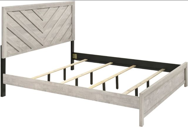 Crown Mark Valor White Youth Full Panel Bed-2