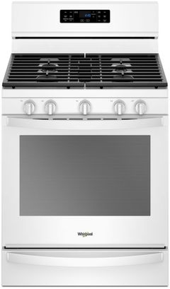 Whirlpool® 30" Freestanding Gas Range-White