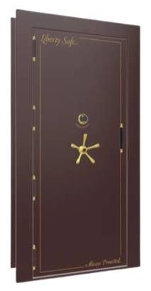Liberty Safe Burgundy Marble Out-Swing Left Hinge Electronic Vault Door-0